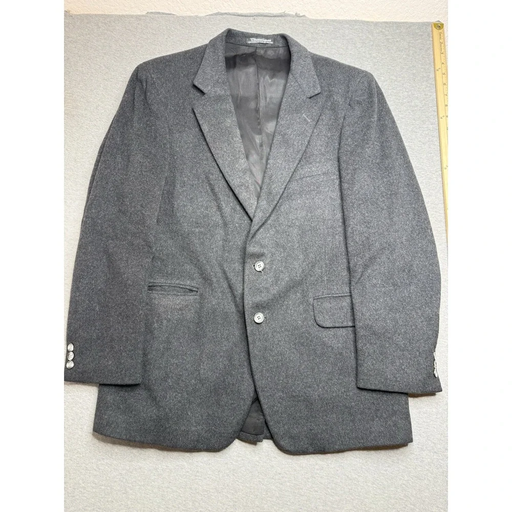DiBenedetto Wool Cashmere Blend Sport Coat‎ Men 44R Gray  Blazer